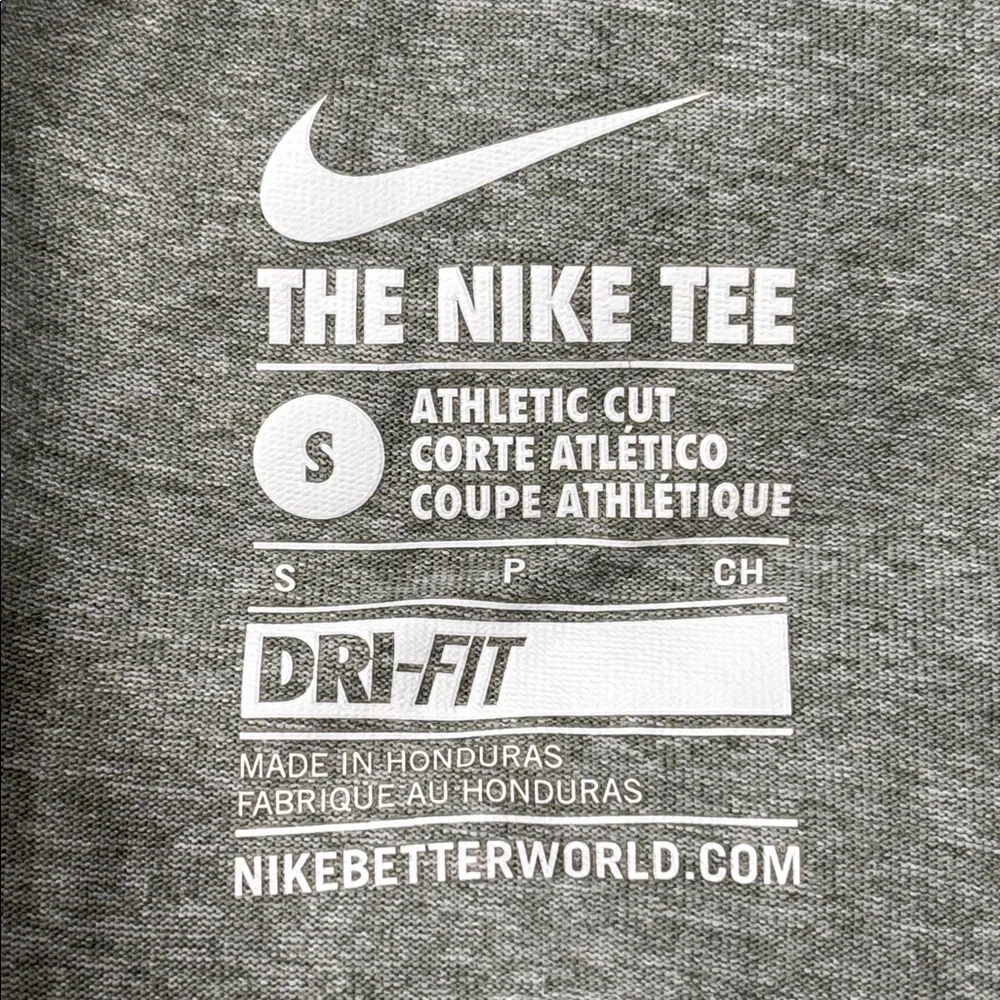 Nike Dri-FIT Gray Long Sleeve V-Neck Athletic Top Women’s Size S